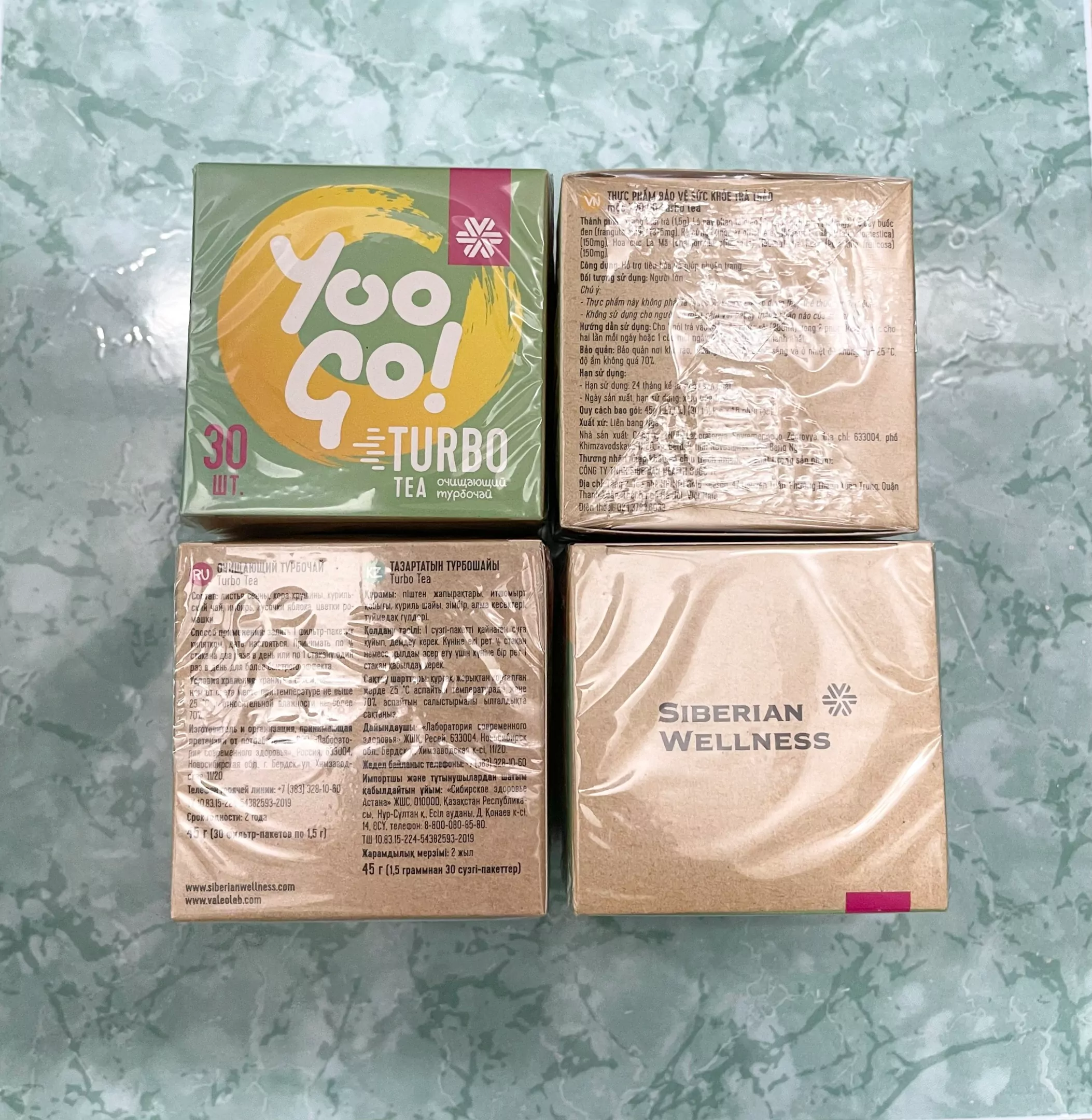 87f19822-5037-4c08-843a-ef5a821bb9a1-png Yoo Go Turbo Tea chính hãng có biểu tượng logo bông tuyết trên bao bì kèm với tên hãng Siberian Wellness