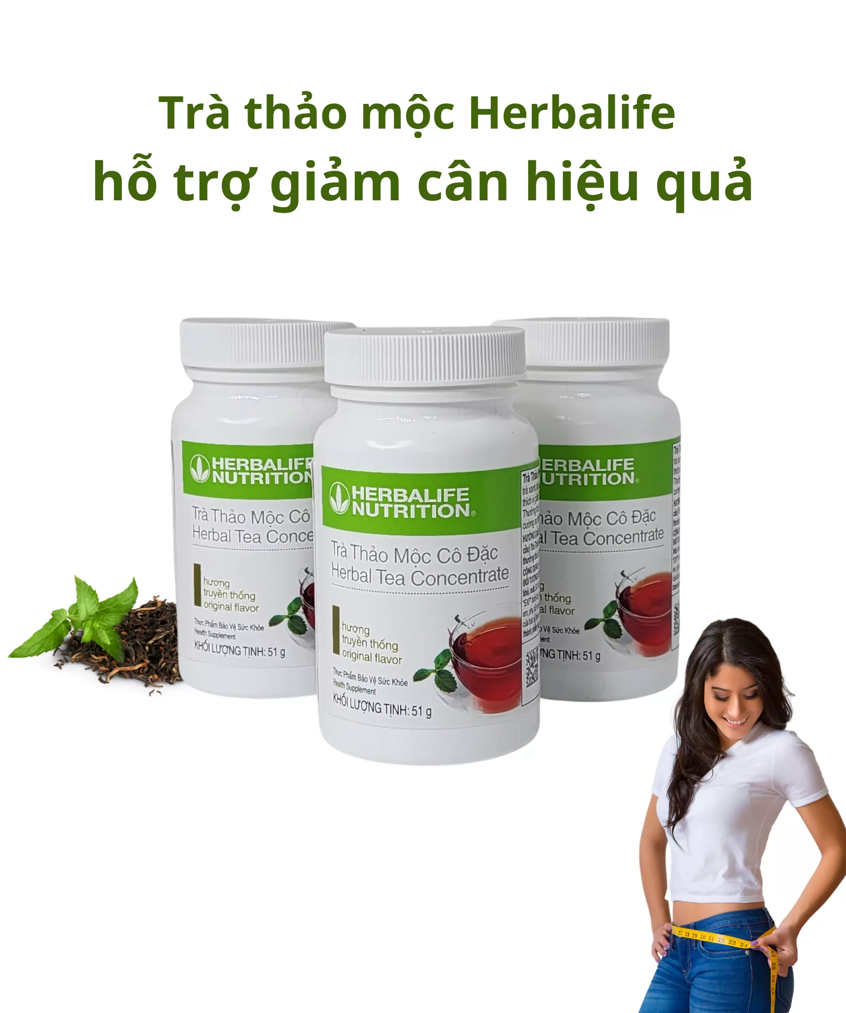 Sử dụng trà Herbalife đều đặn hỗ trợ mang đến vóc dáng lý tưởng