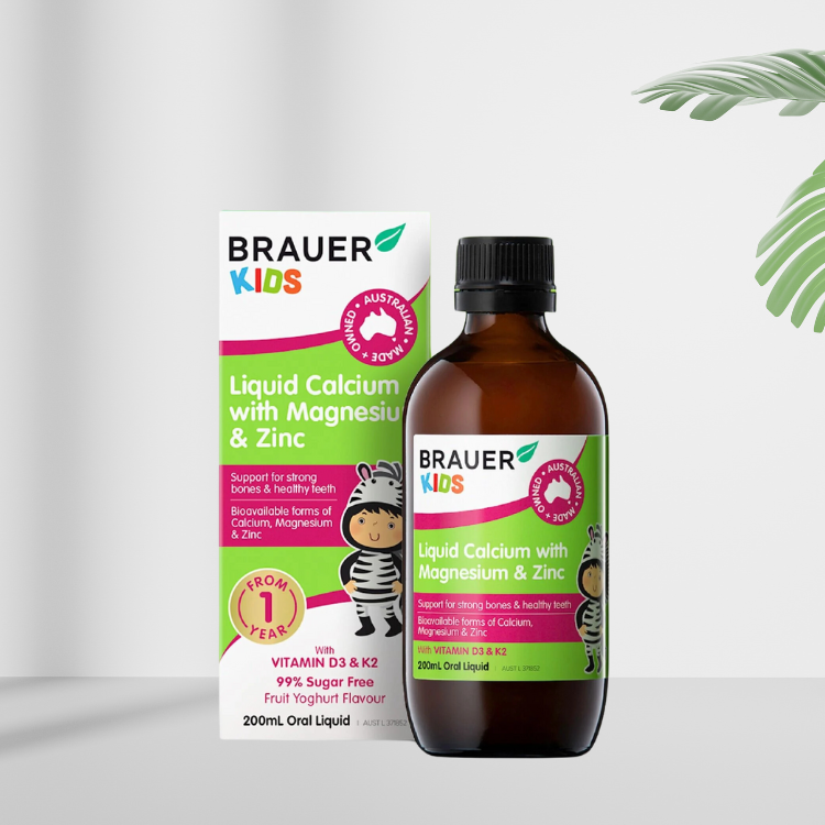 brauer liquid calcium with magnesium and zinc 200ml hang chinh hang 1