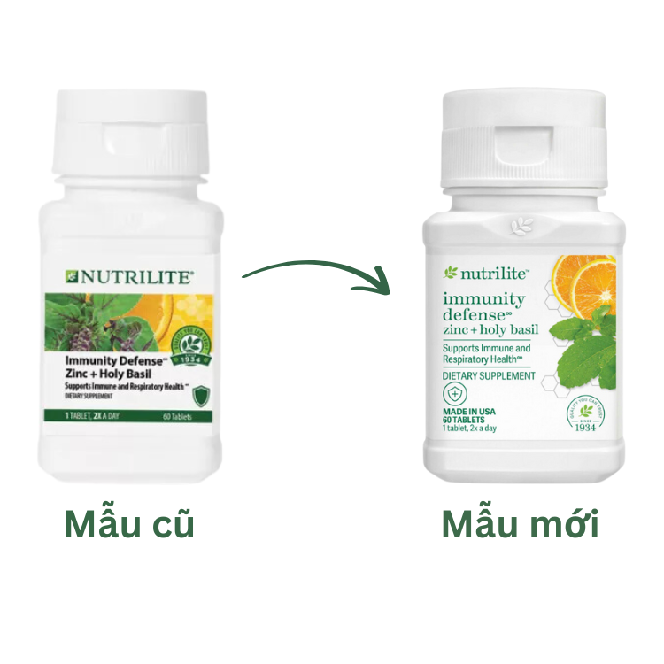 nutrilite immunity defense zinc holy basil