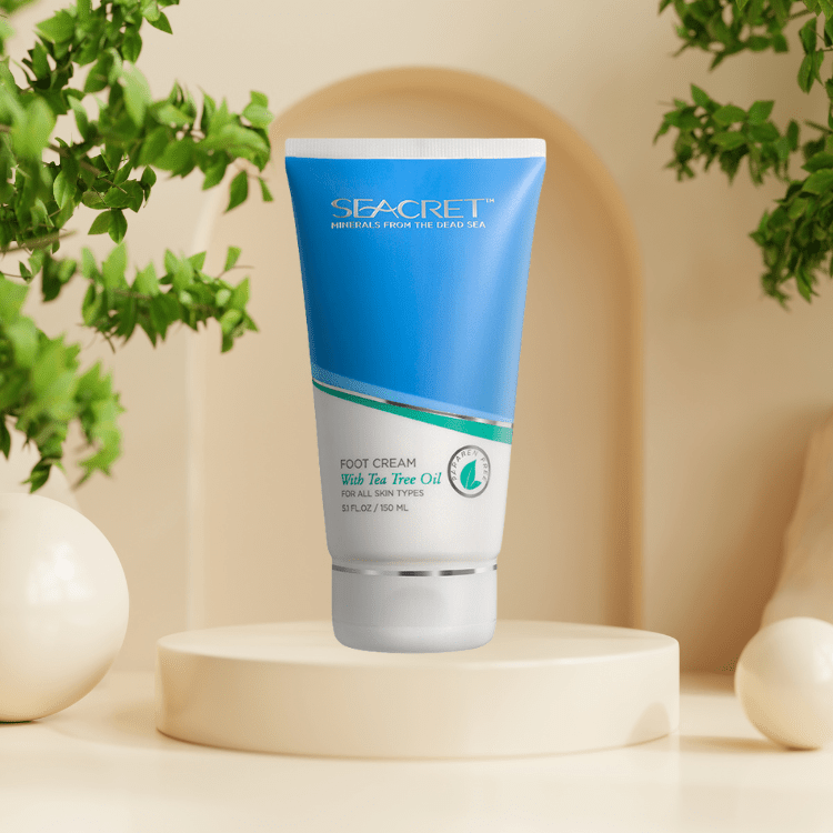seacret foot cream with tea tree oil chinh hang