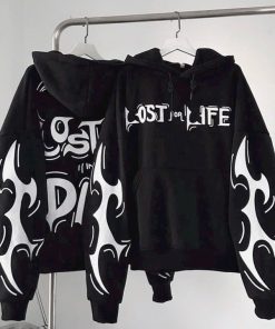 áo Hoodie Vải Nỉ Dày Dặn In Chữ Ngầu Lost For Life Unisex Nam Nữ Tp66 – Golden Dream