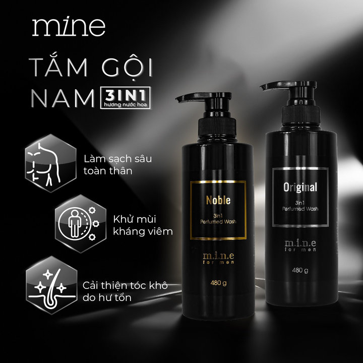 Combo 1 Tắm Gội Dưỡng Tóc Mine + 1 Nước Hoa Bm 25ml