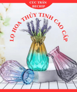 Bình Hoa Thủy Tinh, Lọ Cắm Hoa Thủy Tinh đa Giác Ctb561 – Bechip