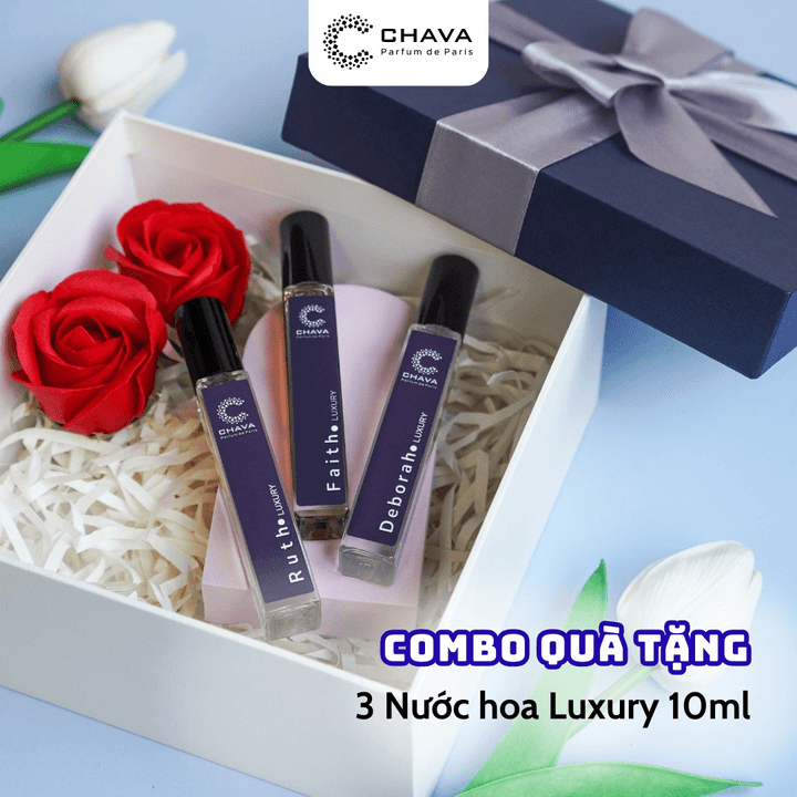 [combo Quà Tặng] 3 Nước Hoa Chava Luxury 10ml – Chava