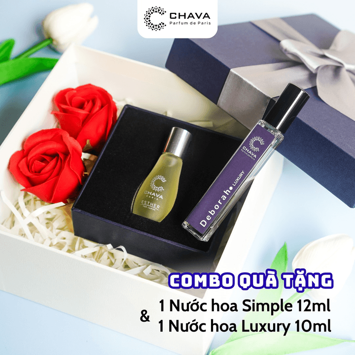 [combo Quà Tặng] 1 Nước Hoa Simple 12ml + 1 Nước Hoa Luxury 10ml – Chava