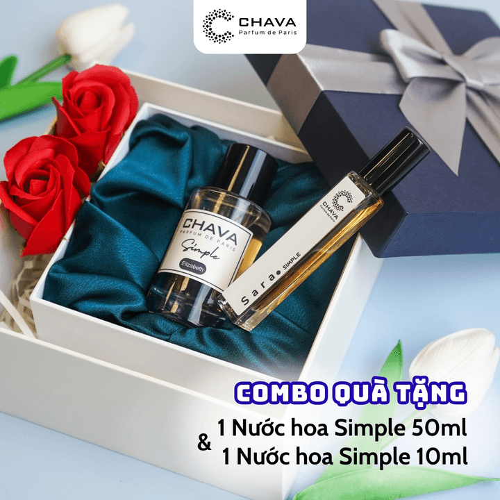 [combo Quà Tặng] 1 Nước Hoa Simple 50ml + 1 Nước Hoa Simple 10ml – Chava