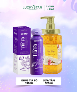 [combo Chăm Sóc Da] Sữa Tắm Cánh Hoa 520ml & Dung Dịch Vệ Sinh Tía Tô 150ml – Lucky Star