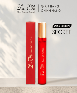 [1 Chai – 10ml] Nước Hoa Nữ La Elle Eau De Parfum Miss Europe Secret Hương Thơm Quyến Rũ, Bí ẩn, Sang Trọng