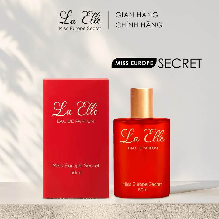 [1 Chai – 50ml] Nước Hoa Nữ La Elle Eau De Parfum Miss Europe Secret Hương Thơm Quyến Rũ, Bí ẩn, Sang Trọng