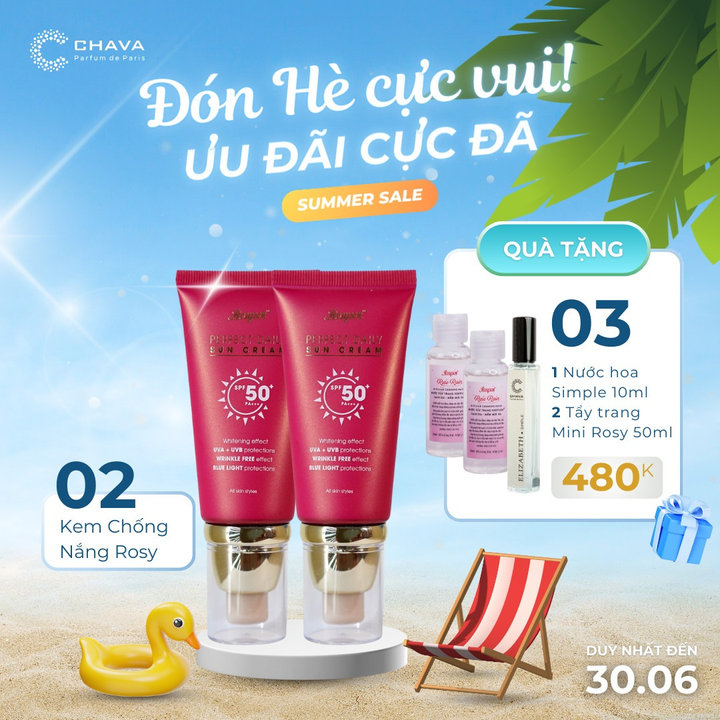 Combo 2 Kem Chống Nắng Rosyson Perfect Daily Sun Cream – Rosy