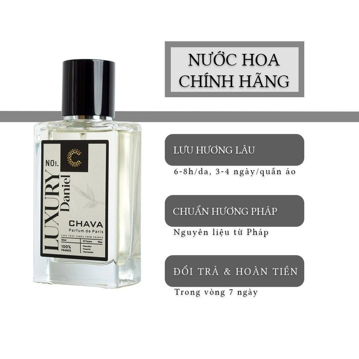 Nước Hoa Nam Luxury Daniel 50ml Phong Cách Xịt – Chava