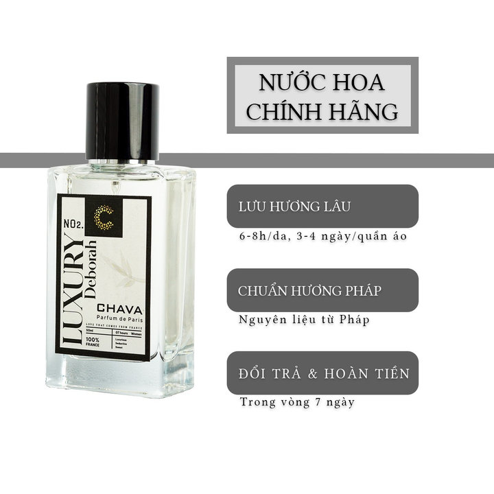 Nước Hoa Nữ Luxury Deborah 50ml Phong Cách Xịt – Chava