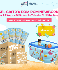 [2 Thùng 8 Túi 1.2l] – Dành Cho Bé Sơ Sinh – Gel Giặt Xả đậm đặc 2in1