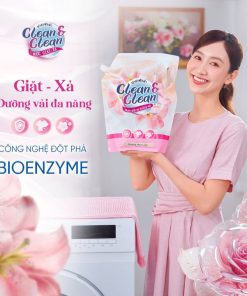 Nước Giặt Xả Clean & Clean 3200ml Hương Hoa Lily – Gdn