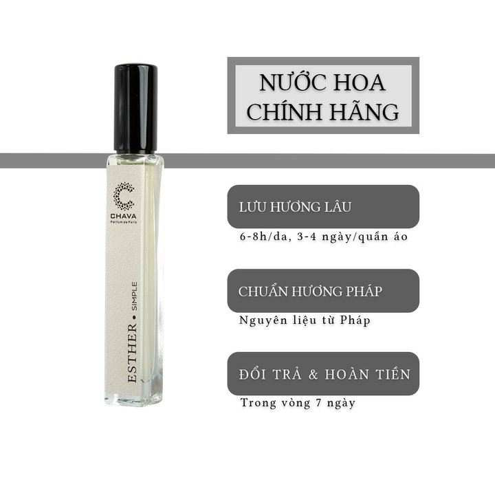 Nước Hoa Nữ Mini Simple Esther 10ml Phong Cách Xịt – Chava