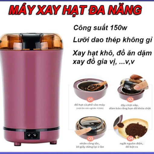 Máy Xay Hạt đa Năng Siêu Nhanh Siêu Mịn ( Xay Cà Phê, Ngũ Cốc, Gia Vị ) – Nhà Quân Store