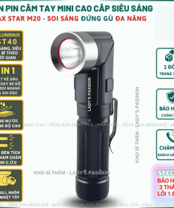 đèn Pin Cầm Tay Mini Siêu Sáng Max Star M20 Vỏ Nhôm Chống Nước Ipx7 Chip Led Sst40 Chống Nước Ipx7 Soi Sáng Liên Tục ~5 Gd229 – Lady’s Passion