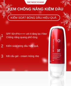 Kem Chống Nắng Kiềm Dầu Sắc Ngọc Khang (tuýp 50g)