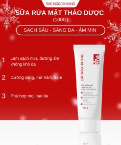 Sữa Rửa Mặt Thảo Dược Sắc Ngọc Khang 100g