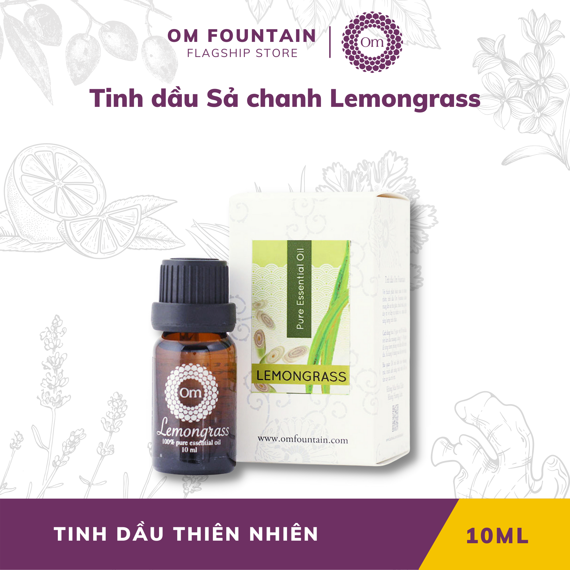 Tinh Dầu Sả Chanh Lemongrass – Om Fountain