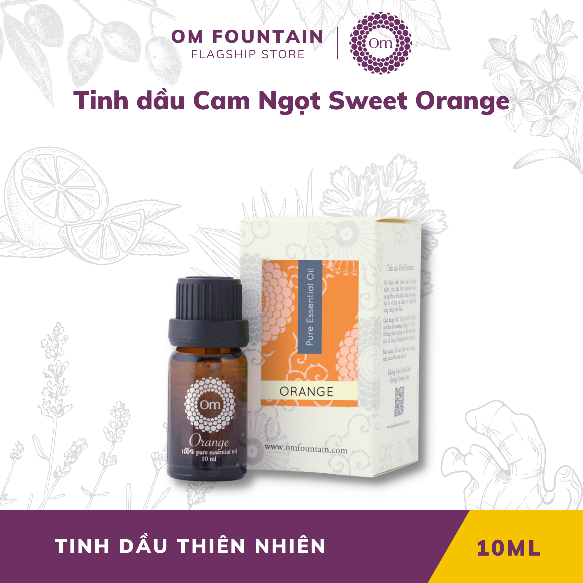 Tinh Dầu Cam Ngọt Sweet Orange – Om Fountain