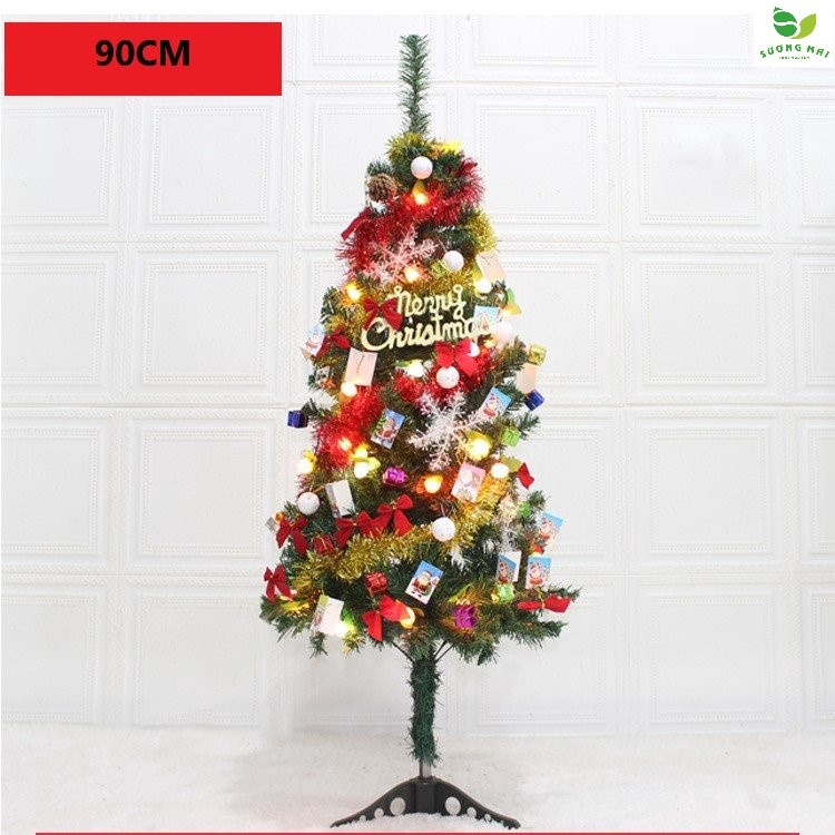 Cây Thông Noel đầy đủ Phụ Kiện Cao 90 & 150cm – 180cm- Sương Mai