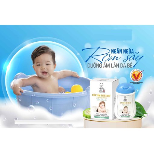 Sữa Tắm & Gội Em Bé Thảo Dược Thế Hệ Mới 150g – Dsl