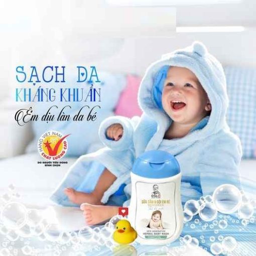 Sữa Tắm & Gội Em Bé Thảo Dược Thế Hệ Mới 150g – Dsl