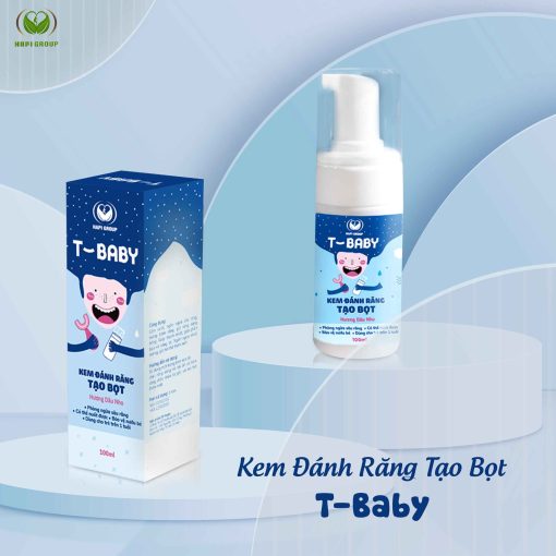 Bọt đánh Răng Trẻ Em T-baby – Hapi