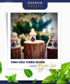 Tinh Dầu Thiên Nhiên Treo Xe Hơi Hương Bạc Hà 10ml – Chava