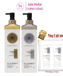 Dầu Gội Xả Phục Hồi, Chống Rụng Kích Mọc Tóc Plus Vinge Collagen 1000ml