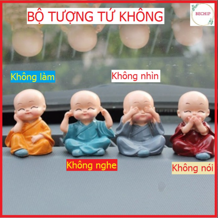 Bộ Tượng Tứ Không, Bộ Tượng Phong Thủy An Nhiên Tự Tại Ctb125 – Bechip