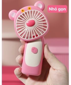 Quạt Cầm Tay Mini Gấu Dâu Mini Siêu Cute – Su