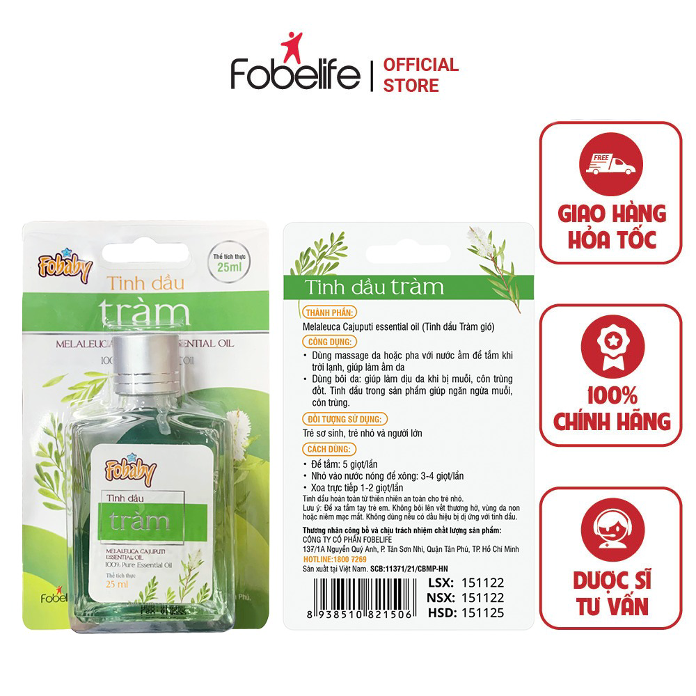 Tinh Dầu Tràm Fobaby Cho Bé – Fobelife