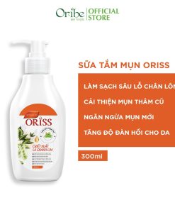 (chai) – Sữa Tắm Oriss Giảm Mụn Lưng Làm Mờ Vết Thâm, Sẹo Mụn Cho Da Sáng Mịn 300ml – Oribe