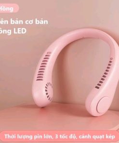 Quạt đeo Cổ Mini Tích điện Không Cánh Chạy êm, Tiện Lợi, Thời Trang – Shop Mẹ Bống