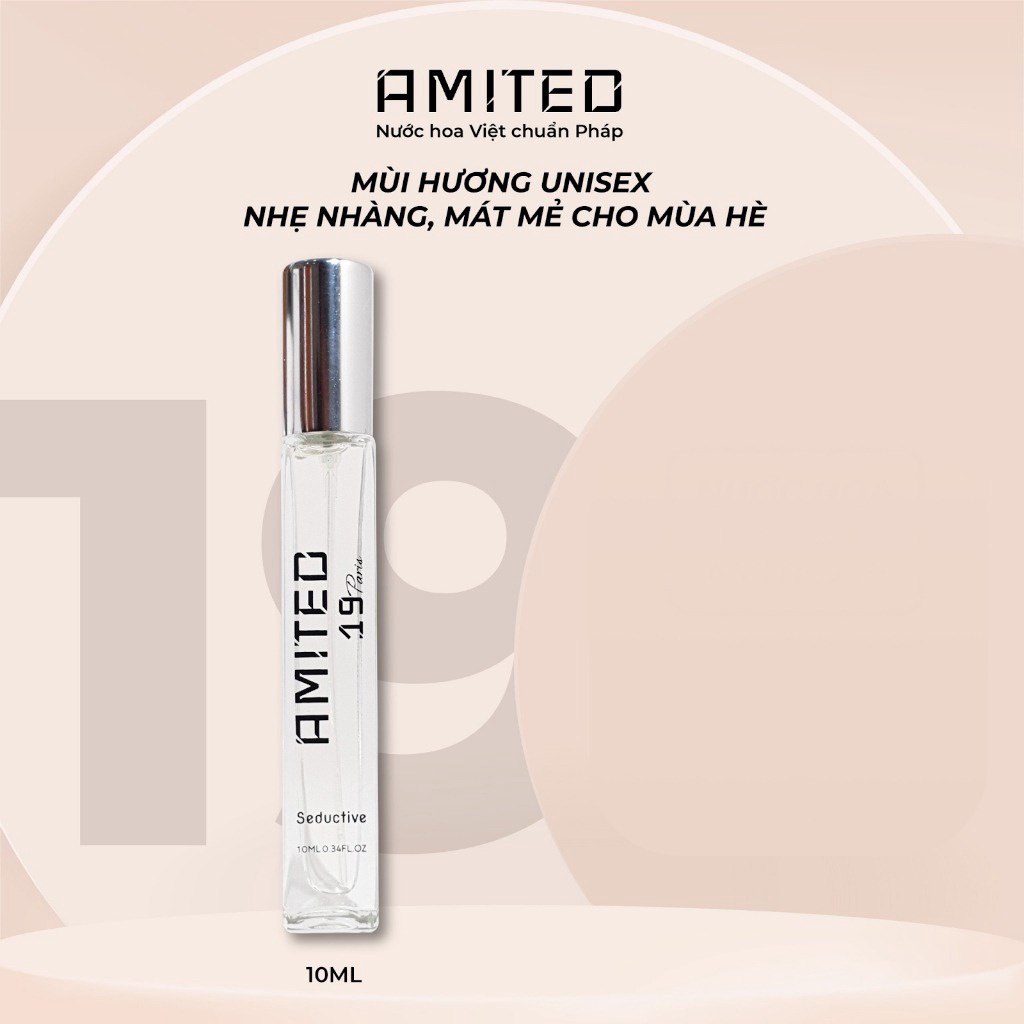 [10ml] Nước Hoa Amited – 19 Mùi Cam Ngọt Megamos, Hương Nước Biển Chuẩn Pháp