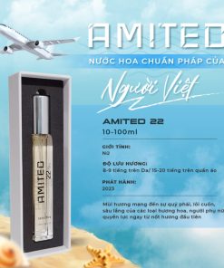 [10ml] Nước Hoa Amited 22 – Mùi Cam Ngọt Megamos, Trà đen , Vani Lưu Hương : 9-11 Tiếng Chuẩn Pháp