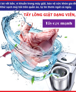 Tẩy Lồng Máy Giặt Dạng Viên ( Hộp 12 Viên ), Dạng Bột ( Túi 450g) Ctb381 – Bechip