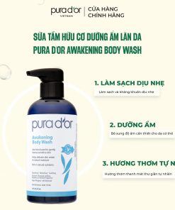 [pura D’or] Sữa Tắm Dưỡng ẩm Dành Cho Mọi Loại Da – Pura D’or Awakening Body Wash 473ml