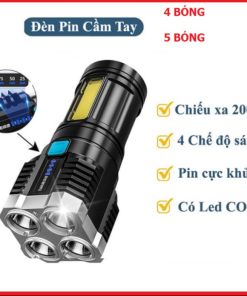 đèn Pin Cầm Tay 4 Bóng/ 5 Bóng Siêu Sáng Tiện ích Ctb411 – Bechip