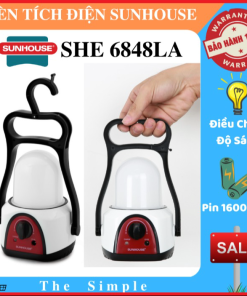 đèn Tích điện đa Năng Sunhouse She-6848la, Có Móc Treo, Chiếu Sáng Lên đến 60h Ctb439 – Bechip