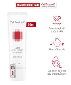 Kem chống nắng phổ rộng cho da Treatment Cell Fusion C Laser UV Suncreen SPF 50+ PA++++ 50ml