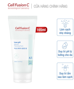 Sửa rửa mặt pH thấp – Cell Fusion C Low pH pHarrier Cleansing Foam 165ml