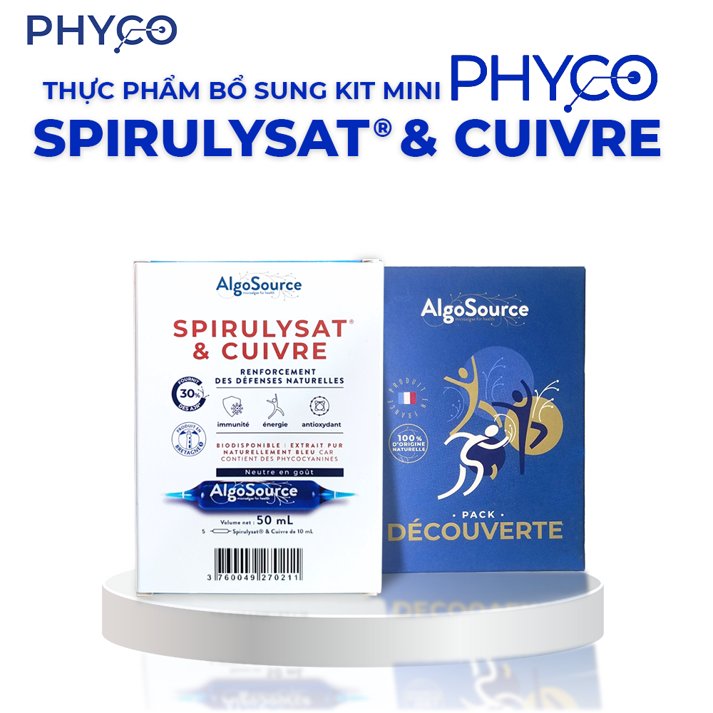 Thực phẩm bổ sung KIT Mini PHYCO SPIRULYSAT & CUIVRE