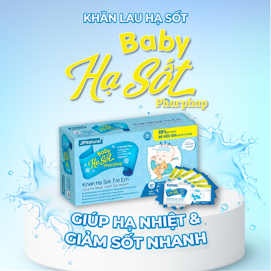 KHĂN LAU HẠ SỐT BABY PHARPHAP