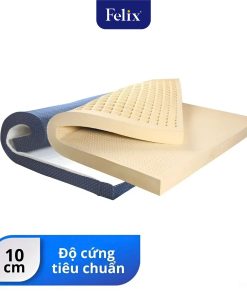 Nệm cao su FELIX Comfort – Độ cứng tiêu chuẩn (Cấp độ 1) – Độ dày nệm 10cm