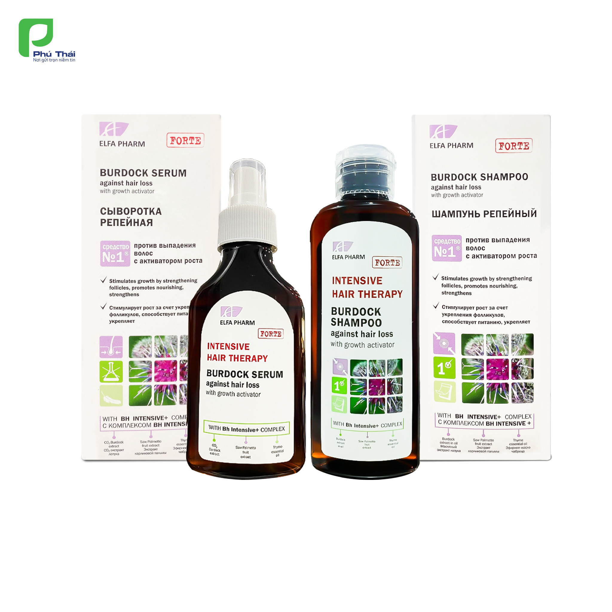 Combo 3: 01 chai dầu gội chống rụng tóc và kích thích mọc tóc Elfa Pharm + 01 chai Serum chống rụng tóc và kích thích mọc tóc Elfa Pharm