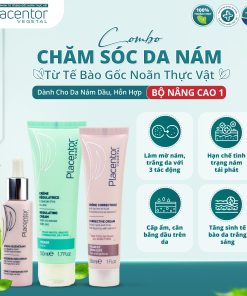 Combo chăm sóc da nám từ tế bào gốc noãn thực vật – Dành cho da nám dầu, hỗn hợp